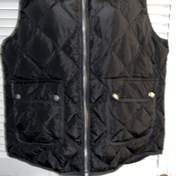 Woolrich Duck Down Vest Women Puffer Quilted Mock Neck Full Zip Pockets - Picture 4 of 7